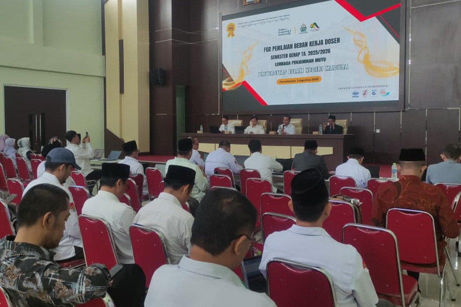 LPM UIN Madura Gelar Penyamaan Persepsi Penilaian Beban Kerja Dosen Sister Semester Genap 2025-2026