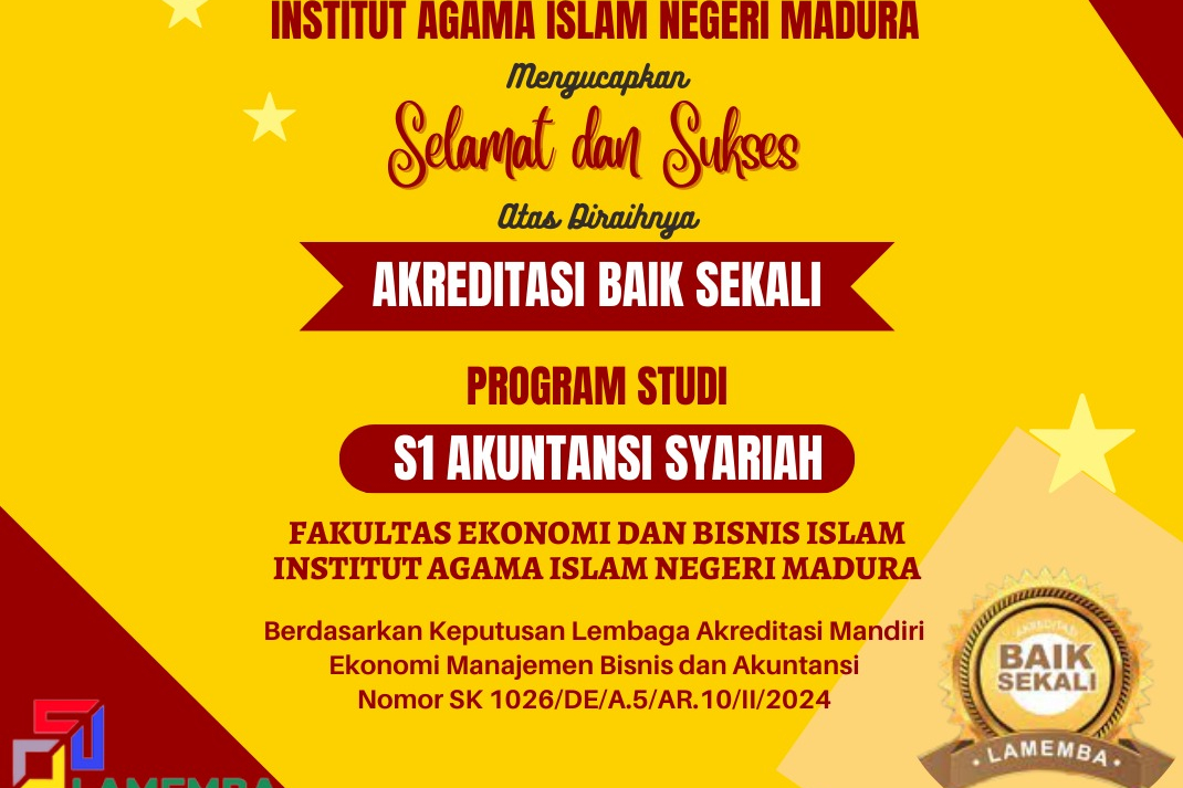 Prodi Akuntansi Syariah IAIN Madura Raih Akreditasi Baik Sekali